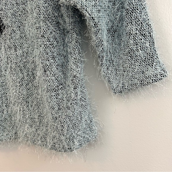 Jamie Sadock Vintage 80's Pale Blue Fringe Pullover Sweater Size Medium - Picture 9 of 9